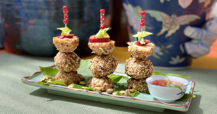 Pistachio-Crusted Shrimp Balls